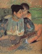 Mary Cassatt Banjo class oil painting